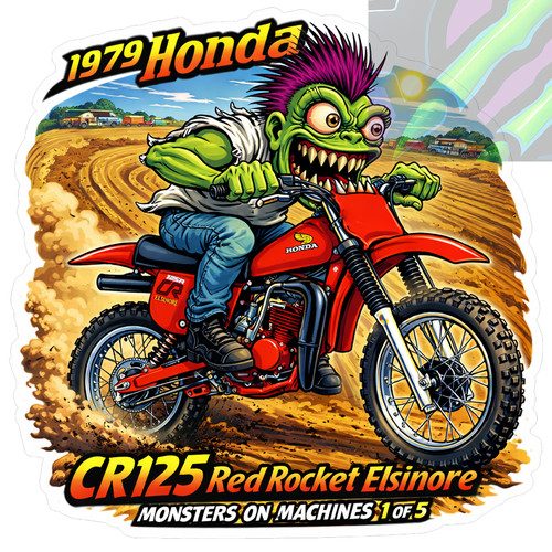 1979 honda cr125 red - honda,