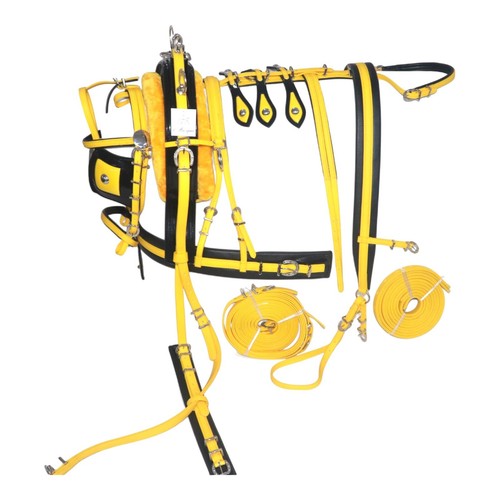 Pvc horse harness yellow and - pvc,