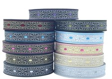 10m Jacquard Ribbon/Trim