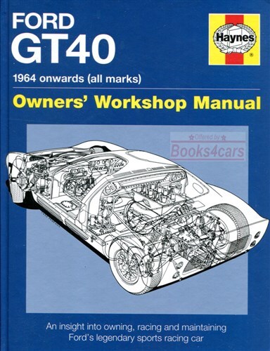 Gt40 ford book haynes manual - haynes,