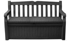 Keter Eden Bench 265L Outdoor Garden Storage Box - Grey