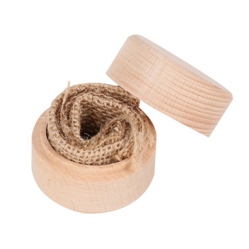 Wooden ring box khaki vintage - khaki,