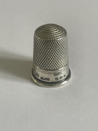 Sterling silver thimble - silver,