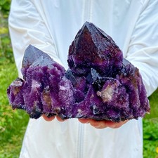2.6LB Natural purple Pineapple quartz cluster crystal specimen Healing
