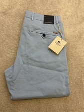 Claudio Lugli Men’s Pale Blue Chino Trousers Size 32R