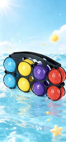 Lightweight 8pc boules game - lightweight,