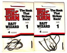 2 PACKS Tru Turn Size 1 Bait