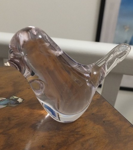 Wedgwood clear glass bird - glass,