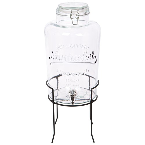Glass drinks dispenser with - glass,