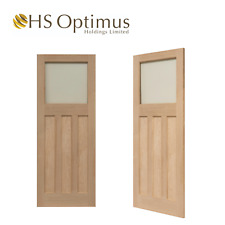 Edwardian Style Oak Veneer Clear Glazed Internal Doors