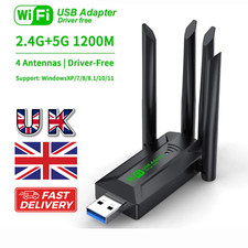 1800Mbps Dual Band 2.4/5G USB WiFi Adapter Wireless Network Wifi Dongle Antennas