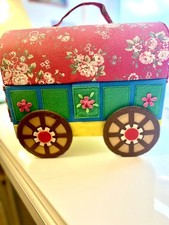 Cath Kidston Gypsy Caravan Sewing Box With Numerous Accessories VGC