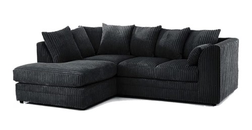 Black jumbo cord left - jumbo,