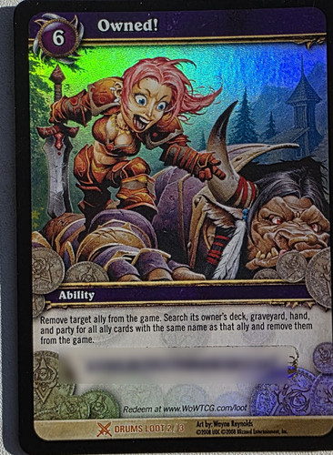 Owned wow tcg - 'owned!', loot