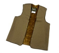 Vintage Barbour A297 Pile Lining Faux Fur Acrylic C38 Liner Gilet for Wax Jacket