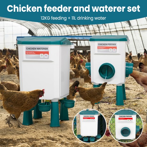 8kg 12kg chicken - feeder, 11l