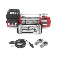 Stealth Electric Winch 12v 13500lb/6125kg Steel Rope, 2 Wireless Remote Controls