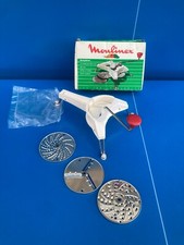 Vintage Moulinex Complete White Julienne Grater Chopper Box No C6