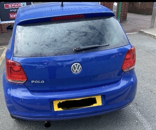 Polo 2009 2014 blue - 2009-2014, rear