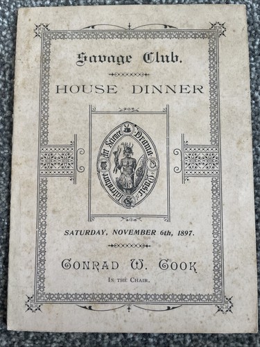 Savage club house dinner menu - club,