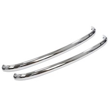 Classic Mini Front & Rear Bumpers Chrome 1958 to 1996 MK1 MK2 MK3 Pair 14A6779