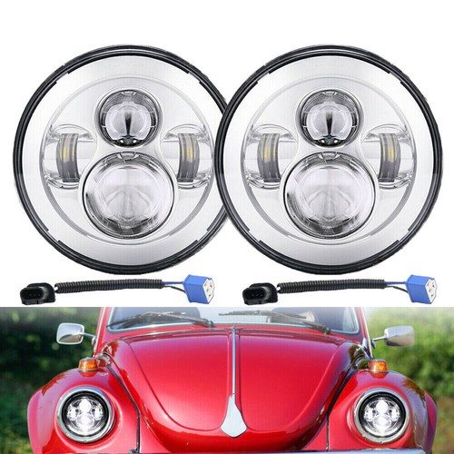 Pair inch round - 7"inch, led