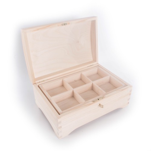 Wooden chest memory keepsake - wooden,