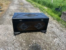 Vintage Oriental Camphor Wood Trunk /  Box / Chest