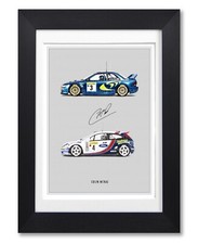 COLIN MCRAE SIGNED POSTER PRINT PHOTO AUTOGRAPH GIFT WRC RALLY LEGEND SUBARU