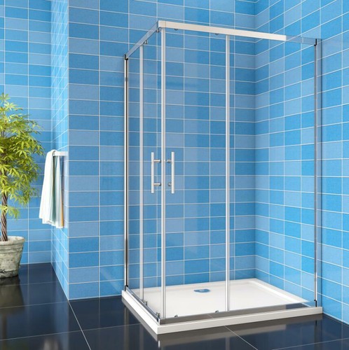 Corner entry shower enclosure - corner,