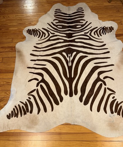 Linon zebra print - zebra, cowhide