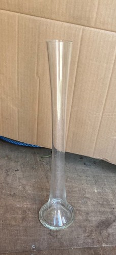 40cm tall clear glass lily - 40cm,