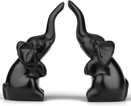 Black elephant ornament - elephant,