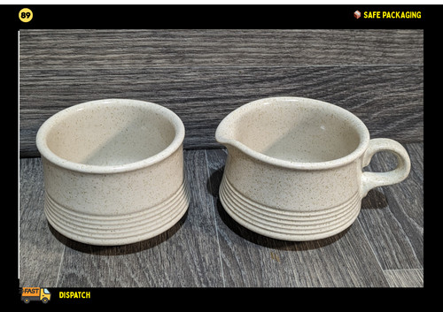 Vintage stoneware creamer - vintage,