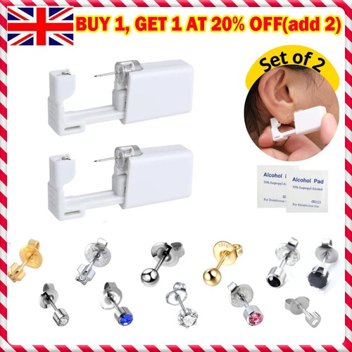 2pcs disposable ear - ear, piercing