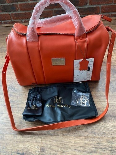 Designer leather baby changing