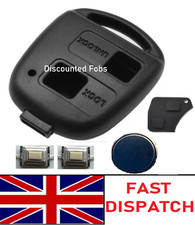 2 Button Remote Key Fob Case Shell For Toyota Yaris Corolla Hiace RAV4 MR2 Echo