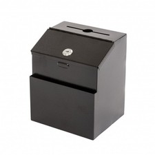 NEW! Wall Mounted Lockable Steel Suggestion Comment Ballot Mail Box