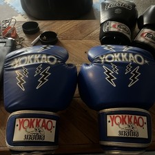 YOKKAO Stadium Blue Muay Thai/Boxing Gloves 16 Oz
