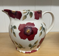 EMMA BRIDGEWATER CHRISTMAS ROSE HELLEBORE 1.5 PINT JUG SPONGEWARE 2015