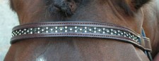 New Miulti Diamante Diamonte Browband Brow Band MR15Tan