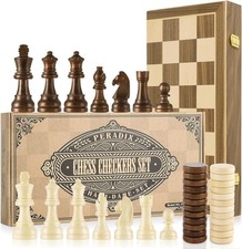 Peradix Chess Set and Draughts