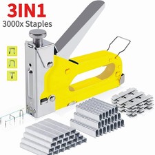 Staple Gun Heavy Duty Tacker Stapler Upholstery Nail Gun 3000x Staples Hand Tool