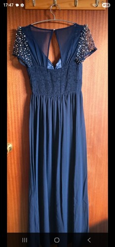 Quiz navy blue beaded dress - quiz,