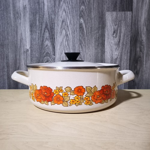 Vintage 70s retro enamel - vintage,