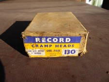 A Pair of Record 130 Cramp Heads in Original Box - Made in England
