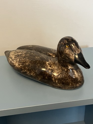 Winstanley pottery duck signed - duck,