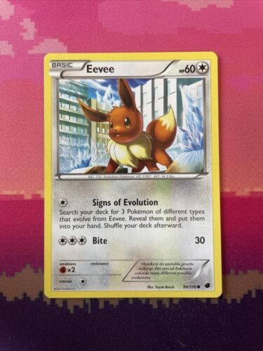 Pokemon card eevee - card,