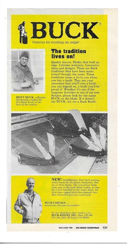 1988 buck knives famous for - 1988, "famous