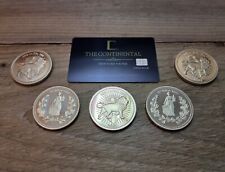 5 pcs John Wick Hotel Continental Gold Coins Prop Replica In Protective Case Uk